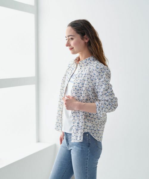 CARA O CRUZ / キャラ・オ・クルス シャツ・ブラウス | 洗えるフラワーシャツ【FASAC】 | 詳細4