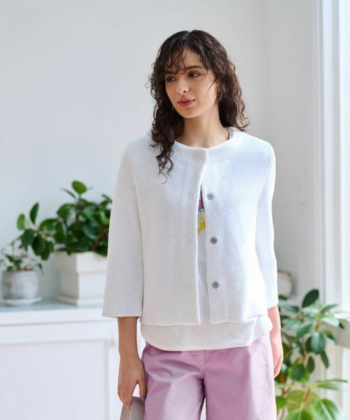 CARA O CRUZ / キャラ・オ・クルス カーディガン・ボレロ | クルーネックカーディガン【ANNECLAIRE】 | 詳細2