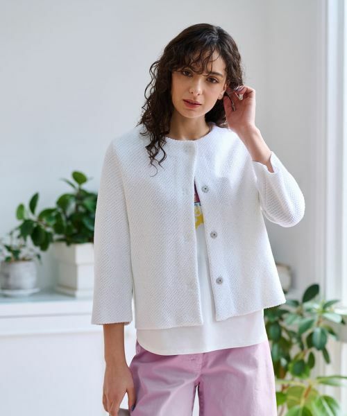 CARA O CRUZ / キャラ・オ・クルス カーディガン・ボレロ | クルーネックカーディガン【ANNECLAIRE】 | 詳細3