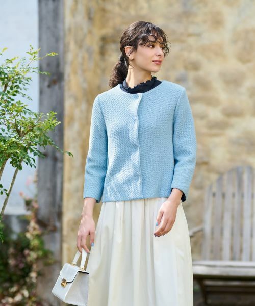 CARA O CRUZ / キャラ・オ・クルス カーディガン・ボレロ | クルーネックカーディガン【ANNECLAIRE】 | 詳細7