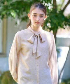 CARA O CRUZ / キャラ・オ・クルス シャツ・ブラウス | 洗える ドットボウタイブラウス