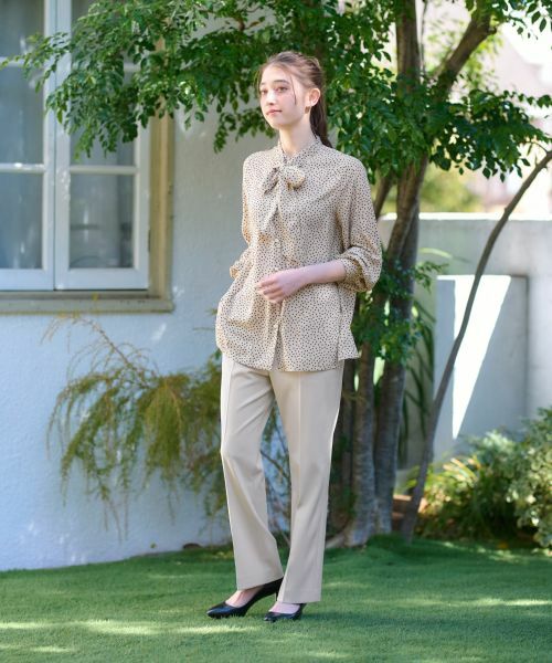 CARA O CRUZ / キャラ・オ・クルス シャツ・ブラウス | 洗える ドットボウタイブラウス | 詳細13