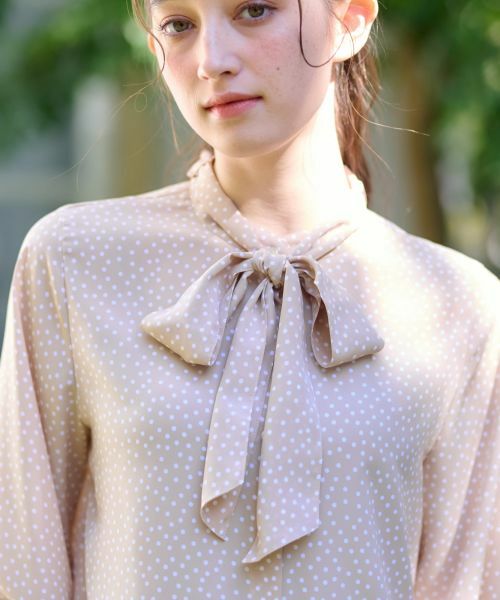 CARA O CRUZ / キャラ・オ・クルス シャツ・ブラウス | 洗える ドットボウタイブラウス | 詳細23