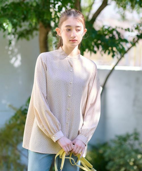 CARA O CRUZ / キャラ・オ・クルス シャツ・ブラウス | 洗える ドットボウタイブラウス | 詳細6