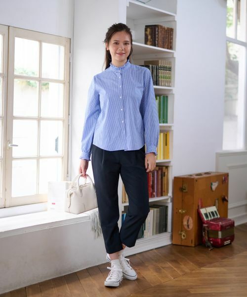 CARA O CRUZ / キャラ・オ・クルス シャツ・ブラウス | 洗える ギンガムチェックのブラウス【PROFILO】 | 詳細11