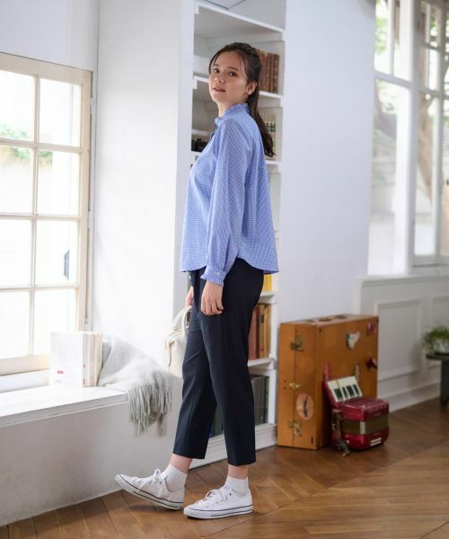 CARA O CRUZ / キャラ・オ・クルス シャツ・ブラウス | 洗える ギンガムチェックのブラウス【PROFILO】 | 詳細13