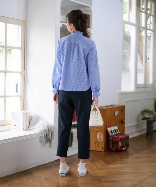 CARA O CRUZ / キャラ・オ・クルス シャツ・ブラウス | 洗える ギンガムチェックのブラウス【PROFILO】 | 詳細14