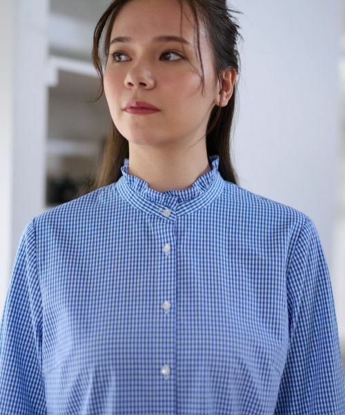 CARA O CRUZ / キャラ・オ・クルス シャツ・ブラウス | 洗える ギンガムチェックのブラウス【PROFILO】 | 詳細15