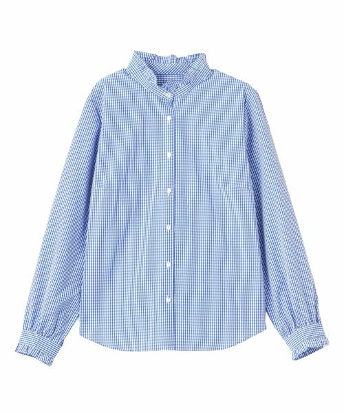 CARA O CRUZ / キャラ・オ・クルス シャツ・ブラウス | 洗える ギンガムチェックのブラウス【PROFILO】 | 詳細18