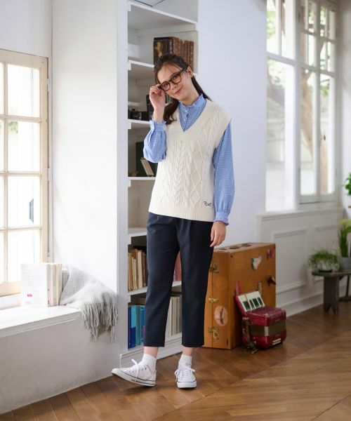 CARA O CRUZ / キャラ・オ・クルス シャツ・ブラウス | 洗える ギンガムチェックのブラウス【PROFILO】 | 詳細9