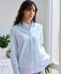 CARA O CRUZ / キャラ・オ・クルス シャツ・ブラウス | 洗える 幾何学柄プリントシャツ【MATCH POINT】