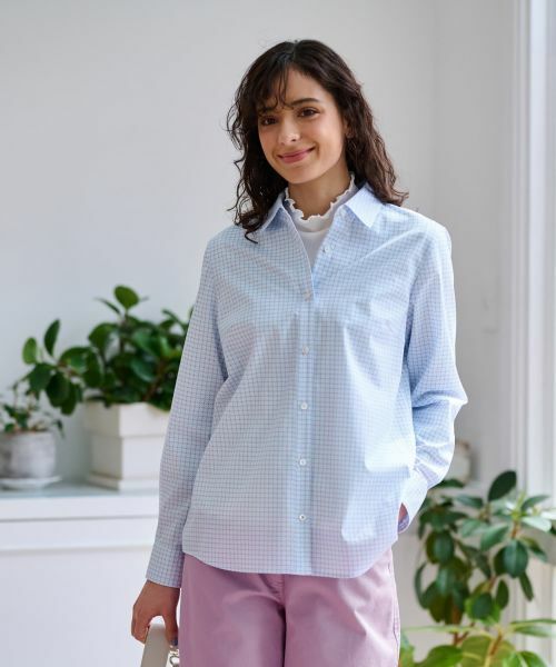 CARA O CRUZ / キャラ・オ・クルス シャツ・ブラウス | 洗える 幾何学柄プリントシャツ【MATCH POINT】 | 詳細2