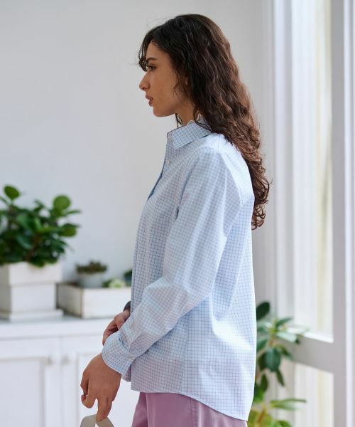 CARA O CRUZ / キャラ・オ・クルス シャツ・ブラウス | 洗える 幾何学柄プリントシャツ【MATCH POINT】 | 詳細5