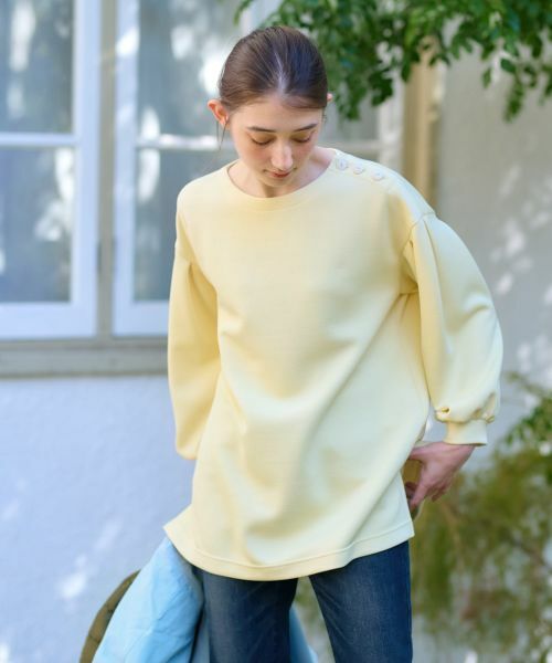 CARA O CRUZ / キャラ・オ・クルス スウェット | 洗える ロゴジャカードのプルオーバー【産地ナブル】 | 詳細1