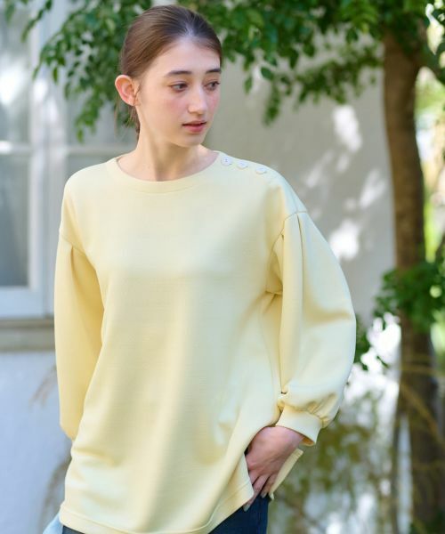 CARA O CRUZ / キャラ・オ・クルス スウェット | 洗える ロゴジャカードのプルオーバー【産地ナブル】 | 詳細2