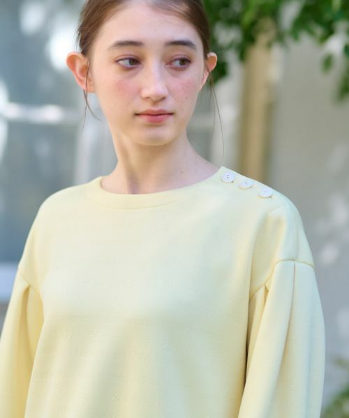 CARA O CRUZ / キャラ・オ・クルス スウェット | 洗える ロゴジャカードのプルオーバー【産地ナブル】 | 詳細25