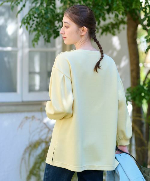 CARA O CRUZ / キャラ・オ・クルス スウェット | 洗える ロゴジャカードのプルオーバー【産地ナブル】 | 詳細4