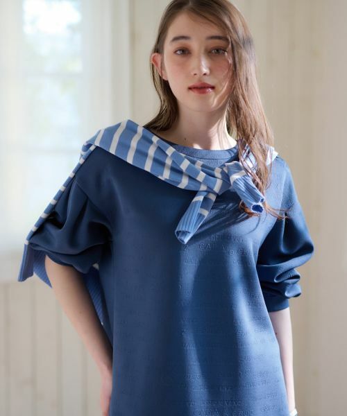 CARA O CRUZ / キャラ・オ・クルス スウェット | 洗える ロゴジャカードのプルオーバー【産地ナブル】 | 詳細6