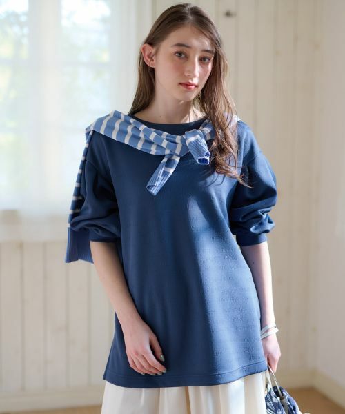 CARA O CRUZ / キャラ・オ・クルス スウェット | 洗える ロゴジャカードのプルオーバー【産地ナブル】 | 詳細7