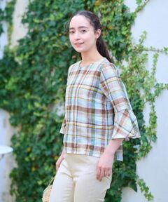 CARA O CRUZ / キャラ・オ・クルス シャツ・ブラウス | チェック柄ブラウス【SOMELOS】【35th】