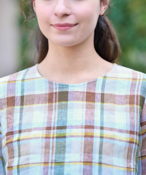 CARA O CRUZ / キャラ・オ・クルス シャツ・ブラウス | チェック柄ブラウス【SOMELOS】【35th】 | 詳細10