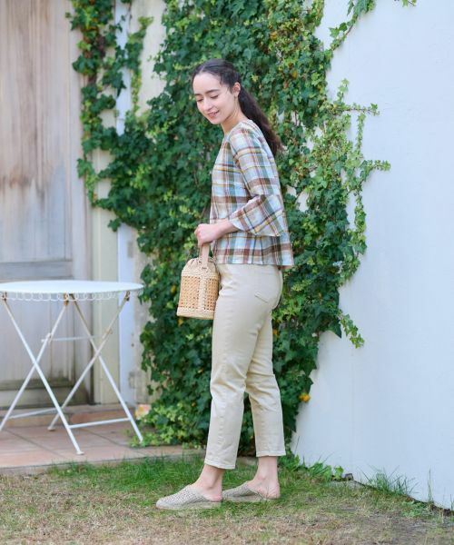 CARA O CRUZ / キャラ・オ・クルス シャツ・ブラウス | チェック柄ブラウス【SOMELOS】【35th】 | 詳細8