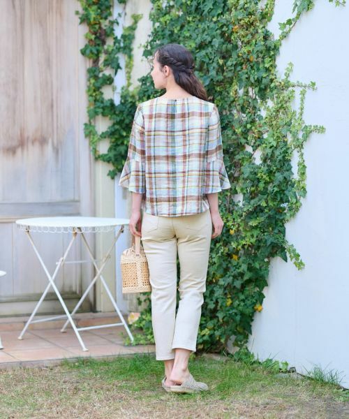 CARA O CRUZ / キャラ・オ・クルス シャツ・ブラウス | チェック柄ブラウス【SOMELOS】【35th】 | 詳細9