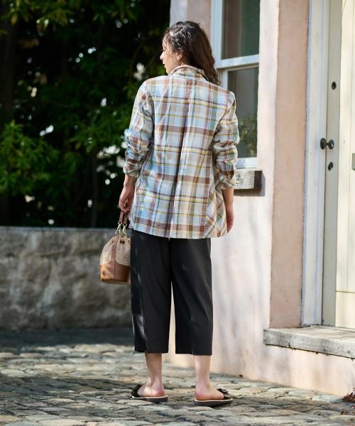 CARA O CRUZ / キャラ・オ・クルス シャツ・ブラウス | マドラスチェックシャツ【SOMELOS】【35th】 | 詳細12