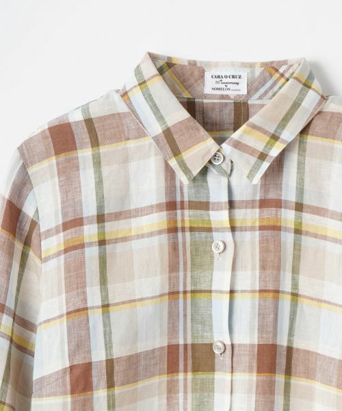 CARA O CRUZ / キャラ・オ・クルス シャツ・ブラウス | マドラスチェックシャツ【SOMELOS】【35th】 | 詳細15