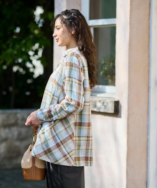 CARA O CRUZ / キャラ・オ・クルス シャツ・ブラウス | マドラスチェックシャツ【SOMELOS】【35th】 | 詳細3