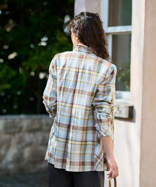 CARA O CRUZ / キャラ・オ・クルス シャツ・ブラウス | マドラスチェックシャツ【SOMELOS】【35th】 | 詳細4