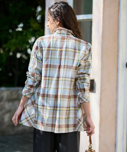CARA O CRUZ / キャラ・オ・クルス シャツ・ブラウス | マドラスチェックシャツ【SOMELOS】【35th】 | 詳細5