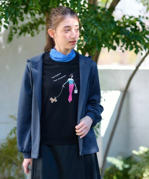 CARA O CRUZ / キャラ・オ・クルス その他アウター | 洗える ロゴジャカードのフーデッドジャケット【産地ナブル】 | 詳細1