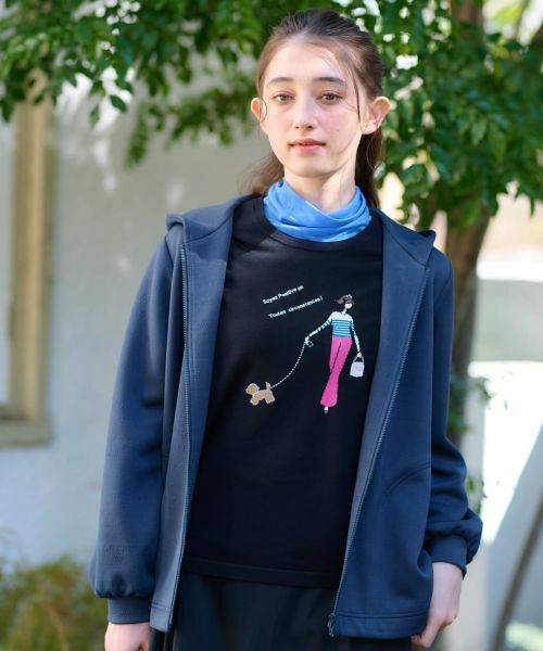 CARA O CRUZ / キャラ・オ・クルス その他アウター | 洗える ロゴジャカードのフーデッドジャケット【産地ナブル】 | 詳細2