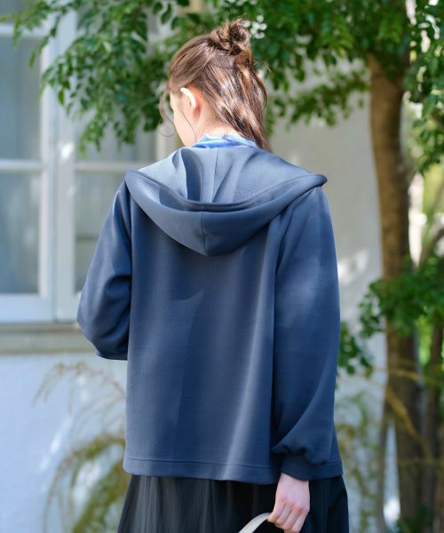 CARA O CRUZ / キャラ・オ・クルス その他アウター | 洗える ロゴジャカードのフーデッドジャケット【産地ナブル】 | 詳細3