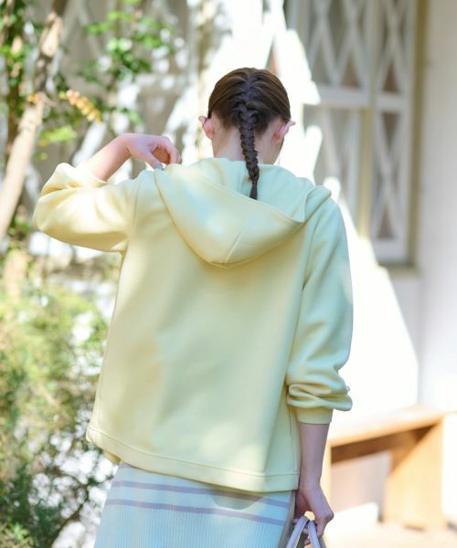 CARA O CRUZ / キャラ・オ・クルス その他アウター | 洗える ロゴジャカードのフーデッドジャケット【産地ナブル】 | 詳細8