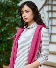 CARA O CRUZ / キャラ・オ・クルス カットソー | ボーダーハイネックカットソー