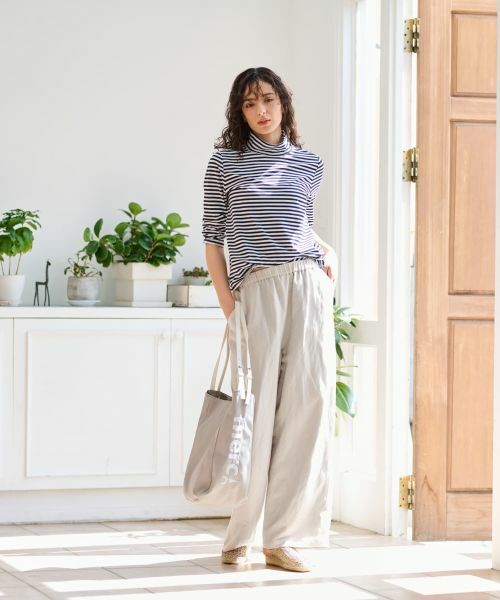 CARA O CRUZ / キャラ・オ・クルス カットソー | ボーダーハイネックカットソー | 詳細20