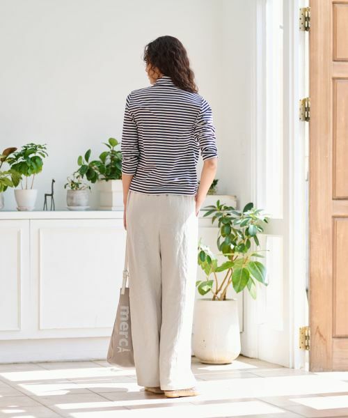 CARA O CRUZ / キャラ・オ・クルス カットソー | ボーダーハイネックカットソー | 詳細23