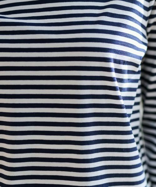 CARA O CRUZ / キャラ・オ・クルス カットソー | ボーダーハイネックカットソー | 詳細26