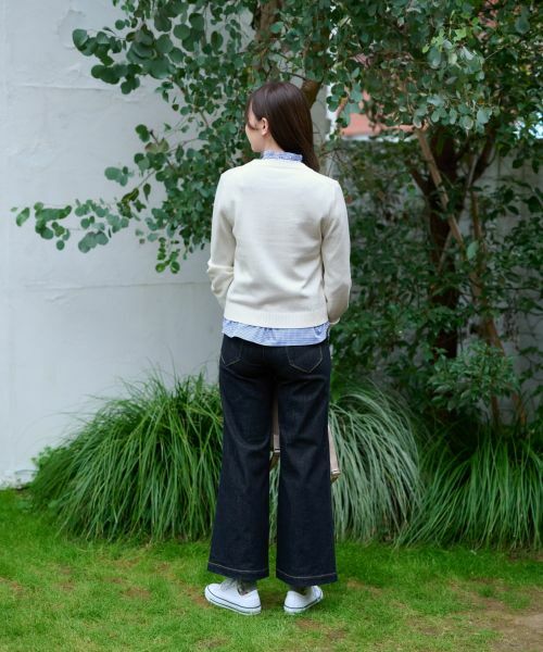 CARA O CRUZ / キャラ・オ・クルス ニット・セーター | 洗える 花刺繍ニット | 詳細19