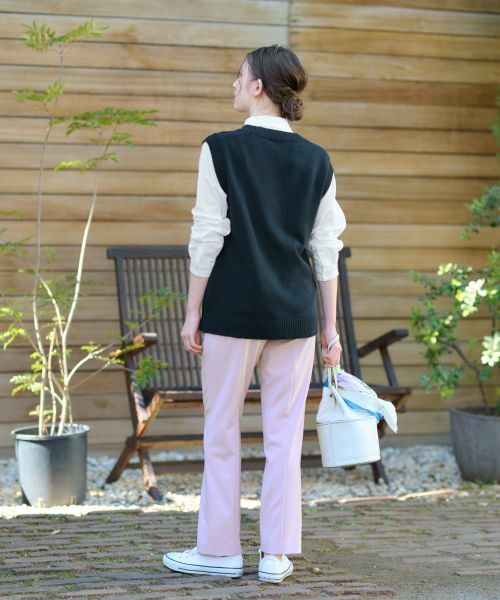 CARA O CRUZ / キャラ・オ・クルス テーラードジャケット | 洗える アランニットベスト | 詳細20