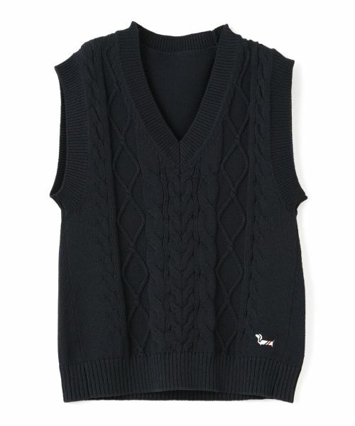 CARA O CRUZ / キャラ・オ・クルス テーラードジャケット | 洗える アランニットベスト | 詳細21