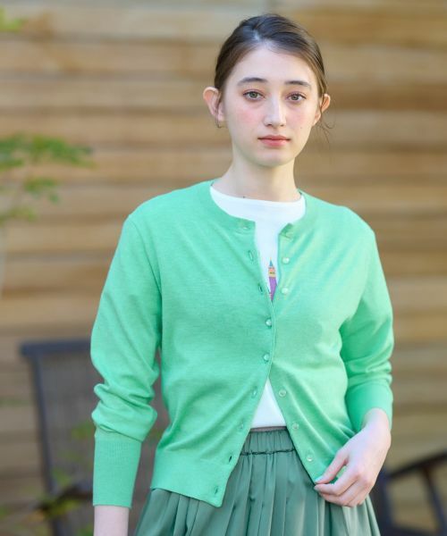 CARA O CRUZ / キャラ・オ・クルス カーディガン・ボレロ | 洗える カラーカーディガン | 詳細1