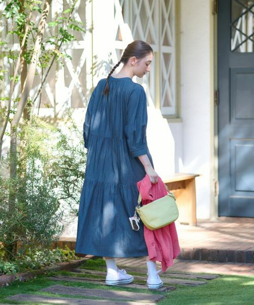 CARA O CRUZ / キャラ・オ・クルス ドレス | 洗える デニムティアードワンピース | 詳細15