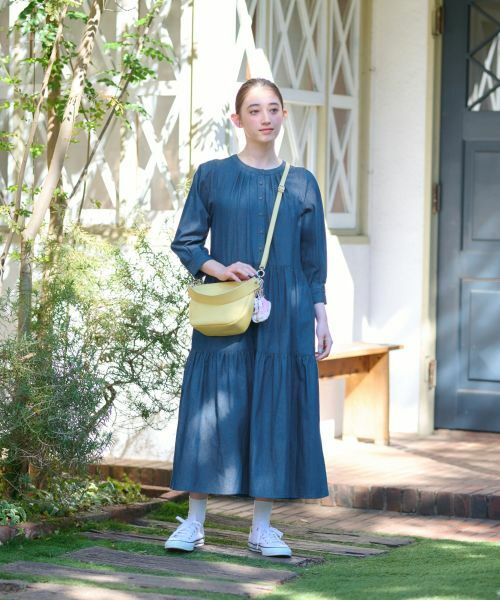 CARA O CRUZ / キャラ・オ・クルス ドレス | 洗える デニムティアードワンピース | 詳細16