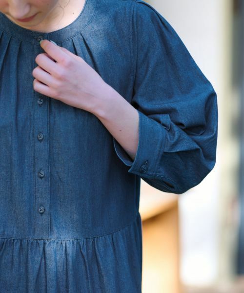 CARA O CRUZ / キャラ・オ・クルス ドレス | 洗える デニムティアードワンピース | 詳細20