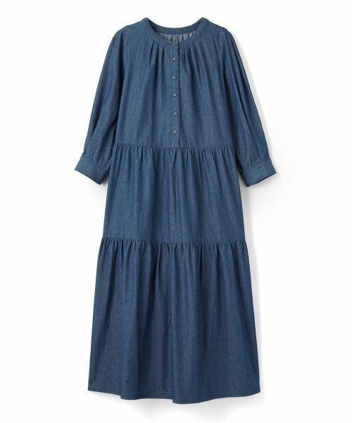 CARA O CRUZ / キャラ・オ・クルス ドレス | 洗える デニムティアードワンピース | 詳細22