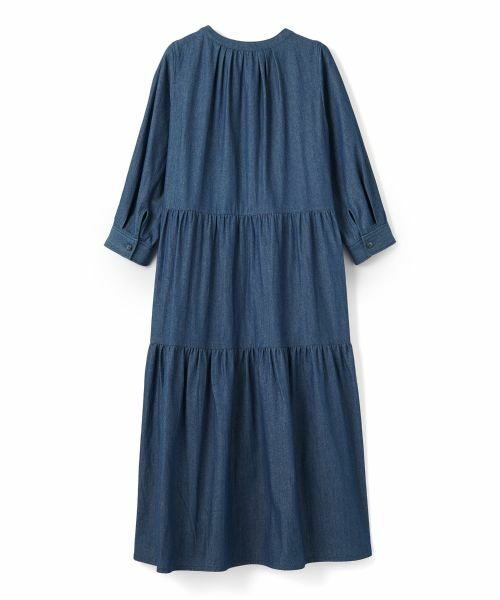 CARA O CRUZ / キャラ・オ・クルス ドレス | 洗える デニムティアードワンピース | 詳細23