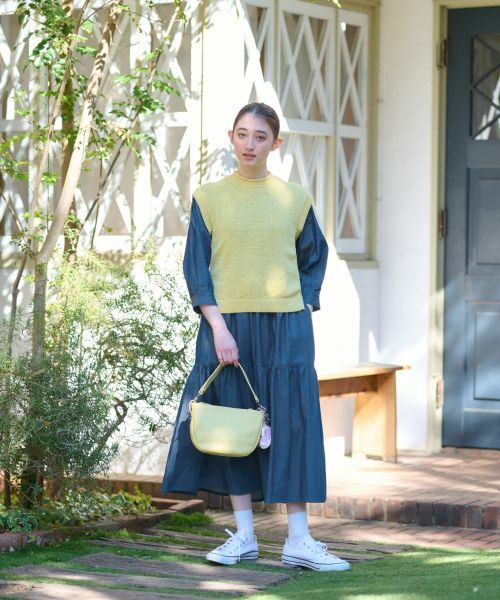 CARA O CRUZ / キャラ・オ・クルス ドレス | 洗える デニムティアードワンピース | 詳細8